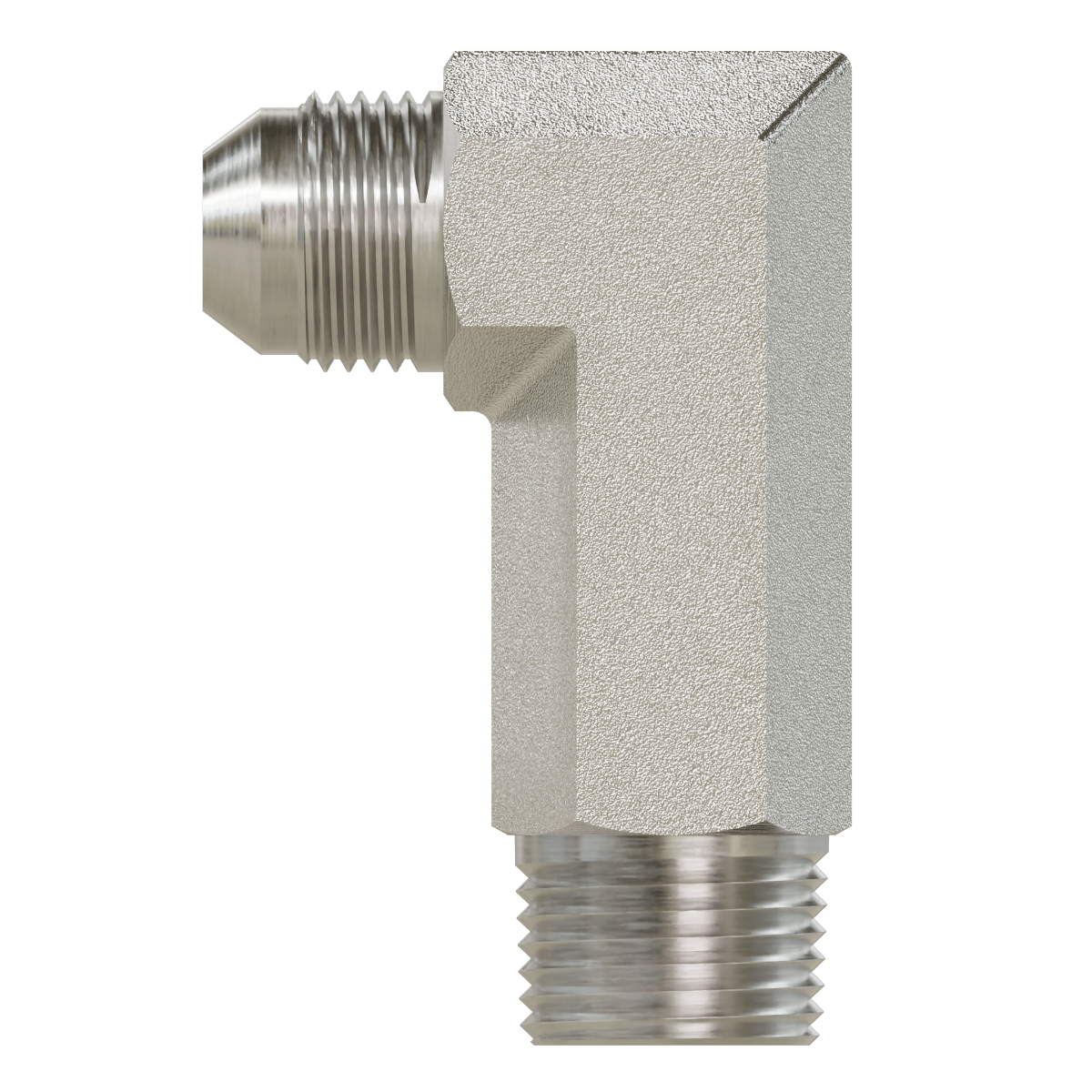 2501 - L - 10 - 08 JIC to Pipe - Long Elbow 90 - GetHydraulics.com