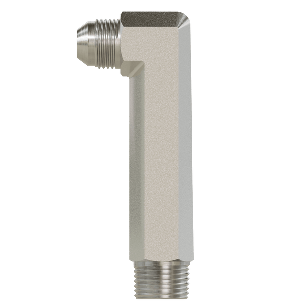 2501 - LL - 06 - 06 JIC to Pipe - Extra Long Elbow 90 - GetHydraulics.com