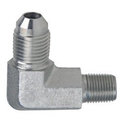2501L66 Long Elbow, 9/16 - in Male JIC x 3/8 - in Male NPTF, Steel - GetHydraulics.com