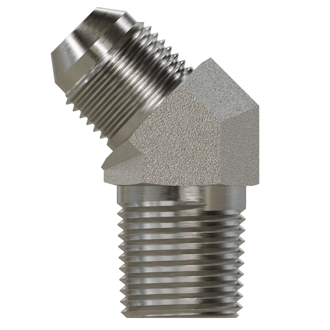2503 - 24 - 24 JIC to Pipe Elbow 45 - GetHydraulics.com