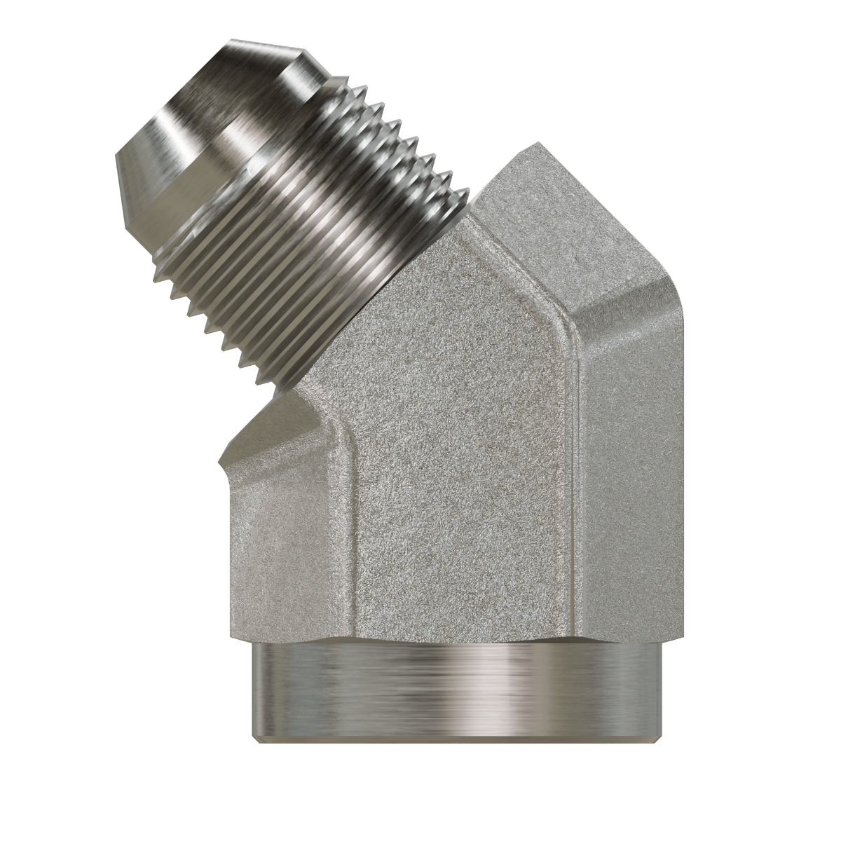 2505 - 10 - 08 JIC to Pipe Elbow 45 - GetHydraulics.com