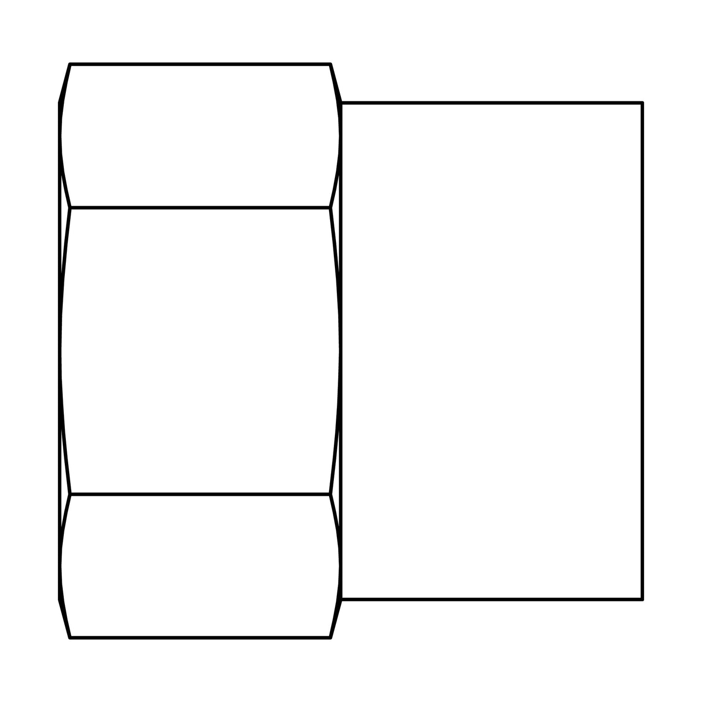 252 - 05 - 02 Tube to Pipe Inverted Flare Brass Fitting - GetHydraulics
