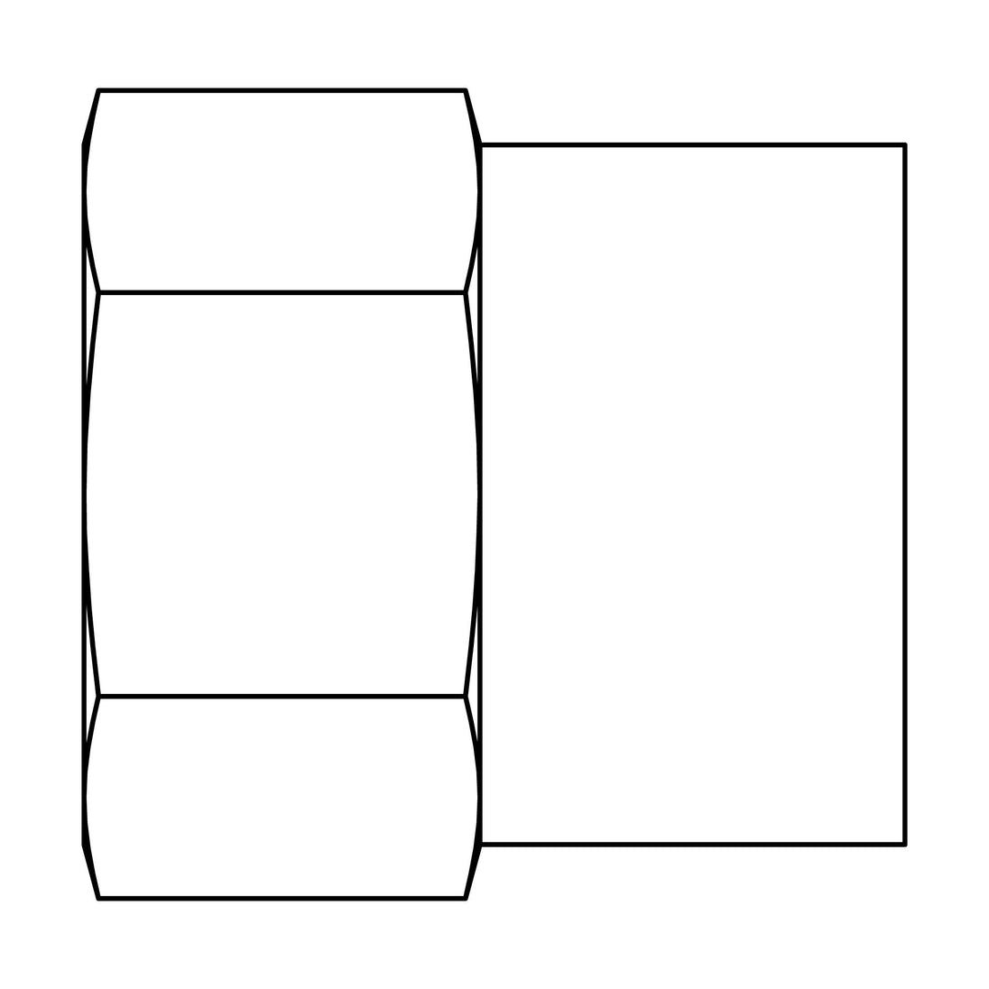 252-08-06 Tube to Pipe Inverted Flare Brass Fitting
