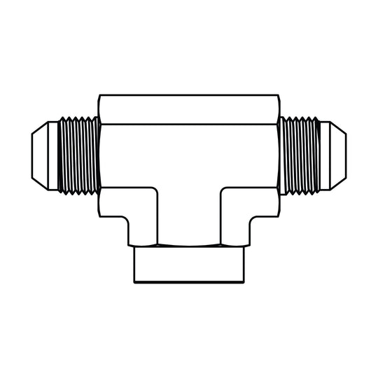 2602 - 06 - 06 - 04 JIC to Pipe Branch Tee - GetHydraulics.com