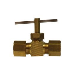 26023 Captive Sleeve Needle Valve with 26005 Captive Sleeve Nut, 3/8 in Nominal, - 65 to 250 deg F - GetHydraulics.com