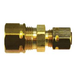 26063 Captive Sleeve Union with 26002 Sleeve Nut, 3/16 in Compression x 3/16 in Compression, Brass - GetHydraulics.com