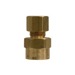 26143 Captive Sleeve Adapter, 3/16 in Compression x 1/8 in FPT, Brass - GetHydraulics.com