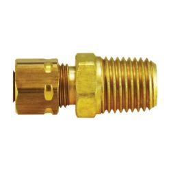 26184 Captive Sleeve Male Adapter, 5/16 - in Compression x 1/4 - in Male NPTF, Brass - GetHydraulics.com