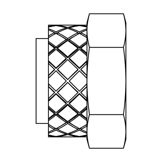 261P - 05 Brass Nut and Nylon Sleeve Assembly - GetHydraulics