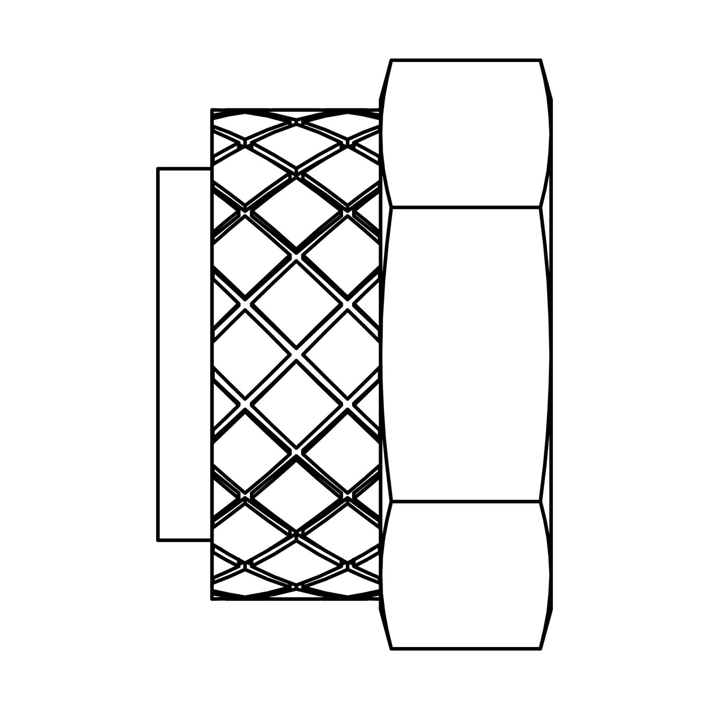 261P - 06 Brass Nut and Nylon Sleeve Assembly - GetHydraulics.com