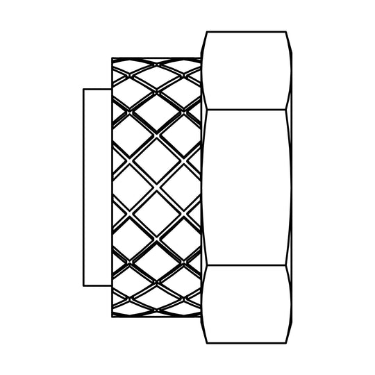 261P-04 Brass Nut and Nylon Sleeve Assembly