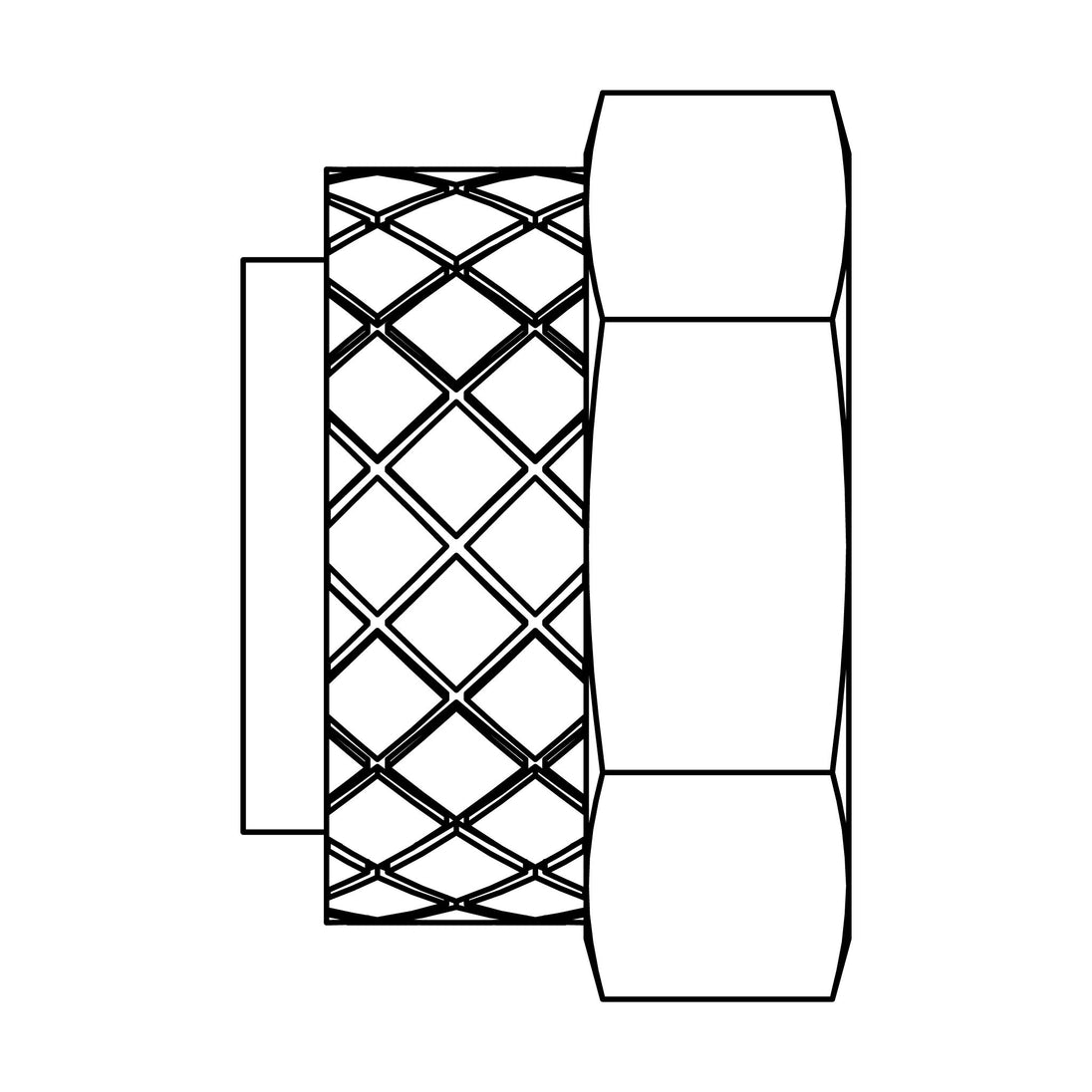 261P-05 Brass Nut and Nylon Sleeve Assembly