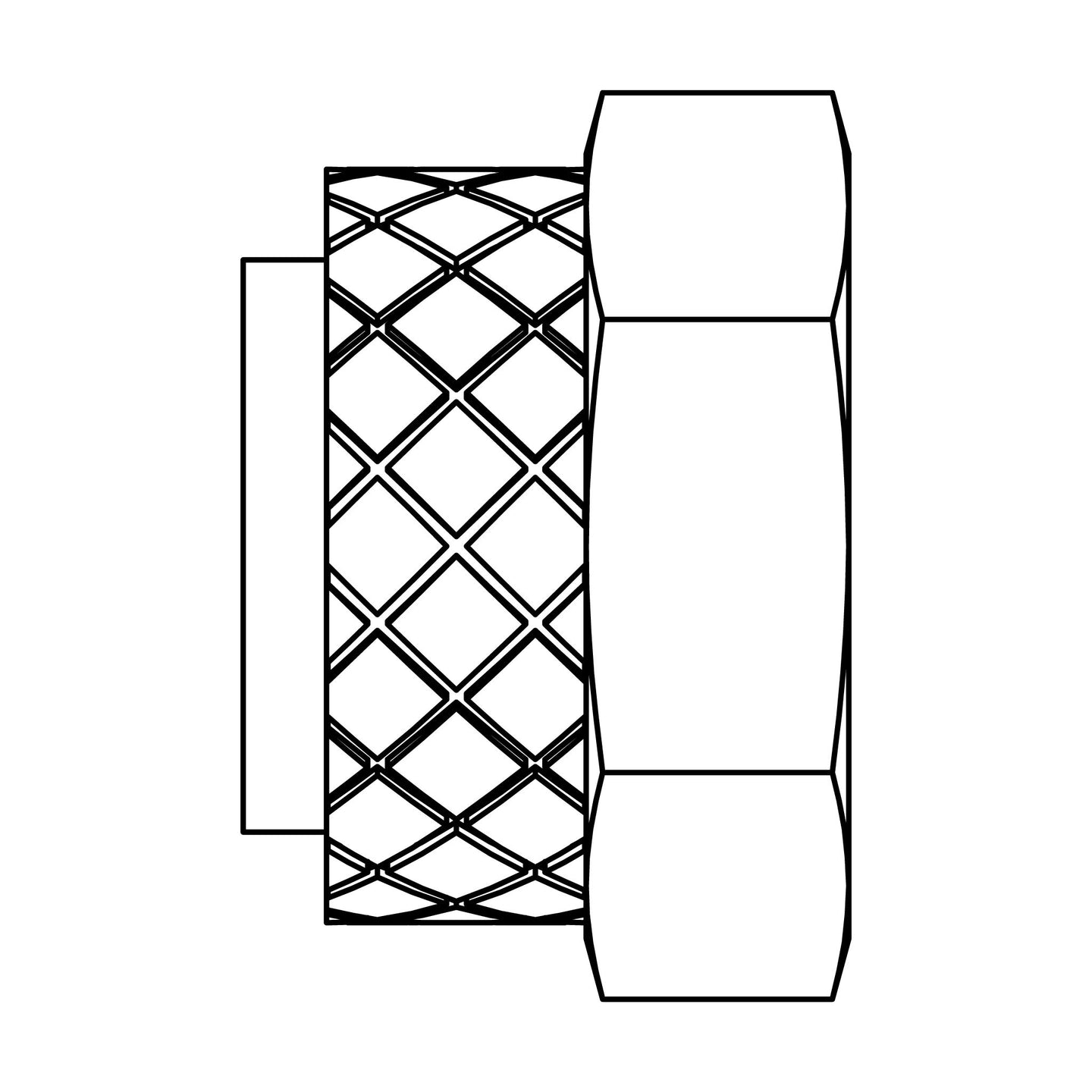 261P-06 Brass Nut and Nylon Sleeve Assembly