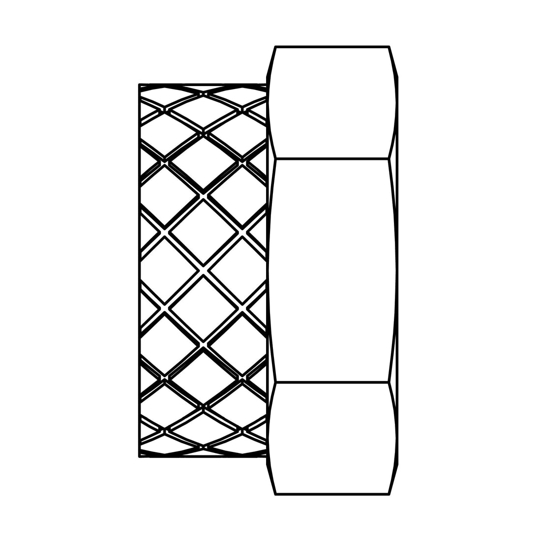 261U - 06 Brass Nut - GetHydraulics.com