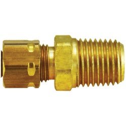 26201 Connector, 3/4 in Compression x 3/4 in MPT, Brass - GetHydraulics.com