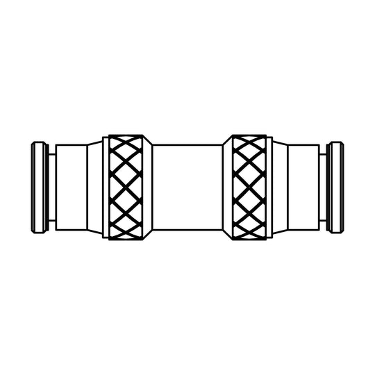 262PP - 02 - 02 Tube Union, Brass - GetHydraulics.com