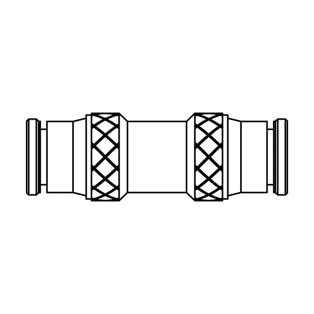 262PP - 06 - 06 Tube Union, Brass - GetHydraulics.com