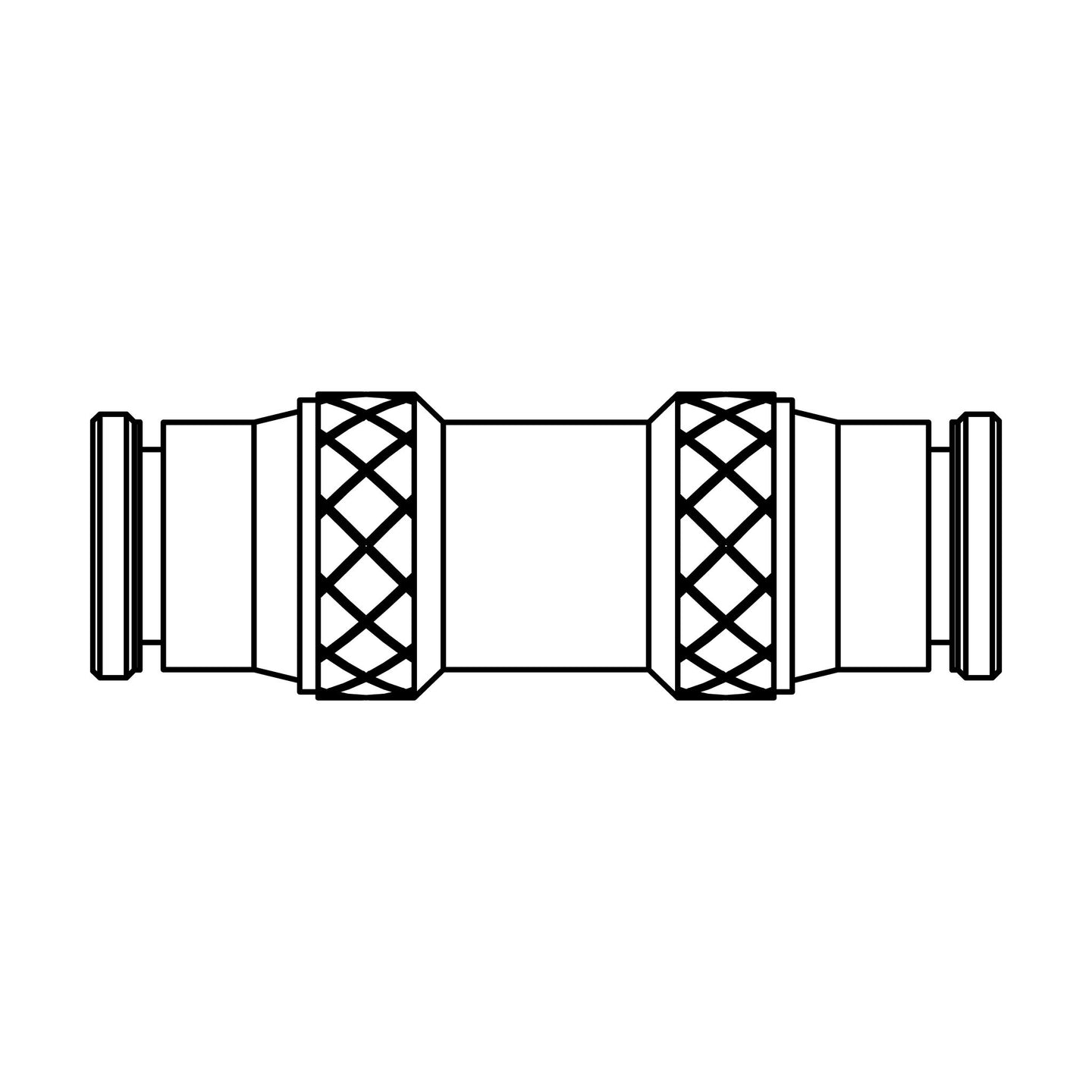 262PP-05-05 Tube Union, Brass