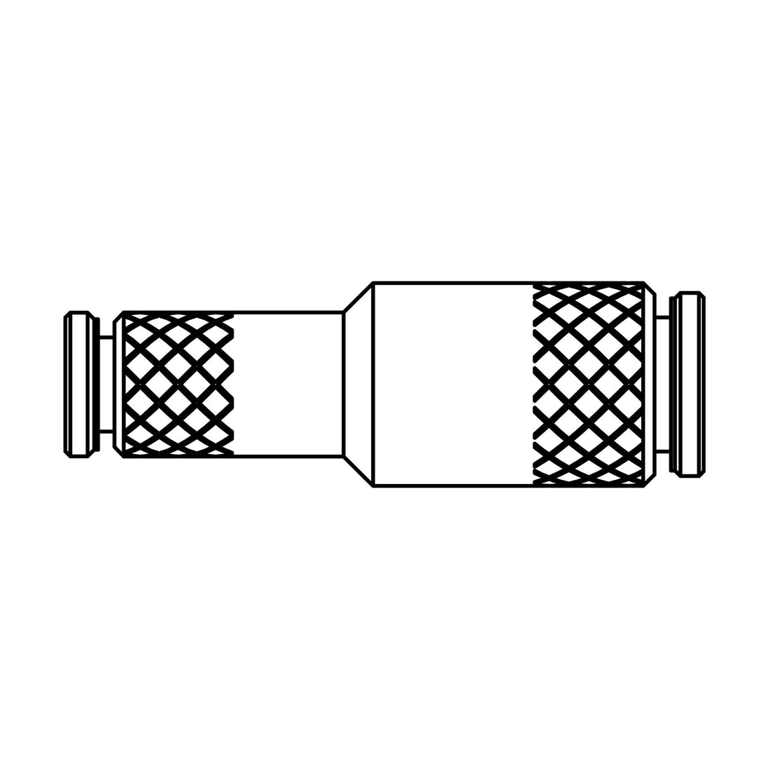 263PP - 06 - 04 Tube Union Reducer, Brass - GetHydraulics