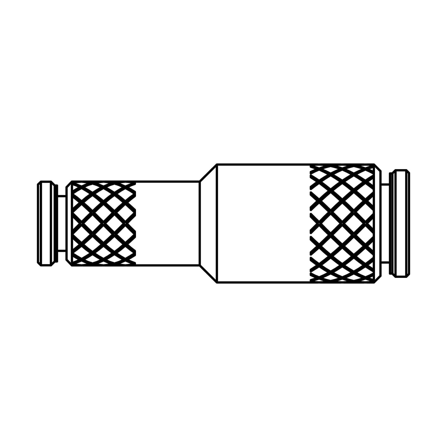 263PP - 08 - 06 Tube Union Reducer, Brass - GetHydraulics
