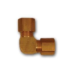 265X4 90 deg Union Elbow, 1/4 in Compression x 1/4 in Compression, Brass - GetHydraulics.com