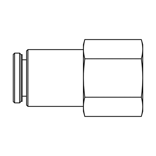 266PP - 02.5 - 02 Tube to Pipe, Brass - GetHydraulics.com