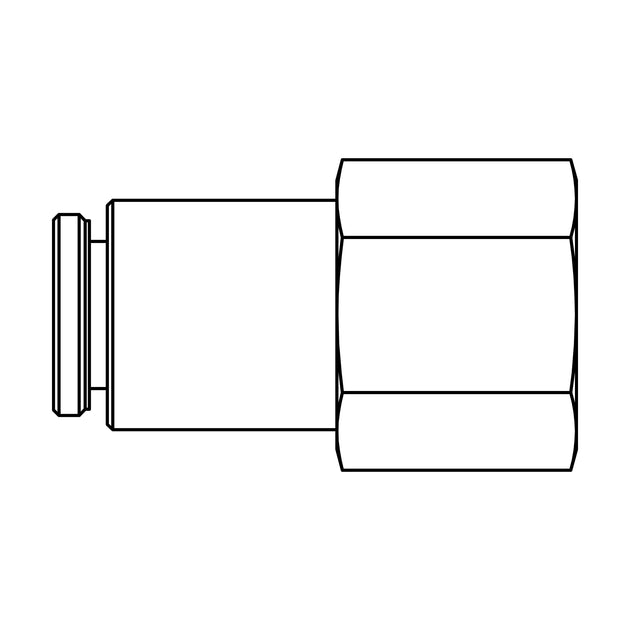 266PP - 02.5 - 02 Tube to Pipe, Brass - GetHydraulics.com