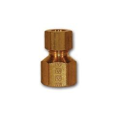 266X8 Adapter, 1/2 in Compression x 3/8 in FNPTF, Brass - GetHydraulics.com