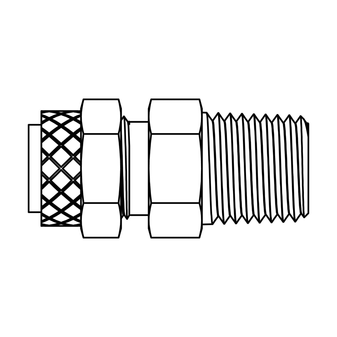 268P - 04 - 01 Tube to Pipe, Brass - GetHydraulics.com