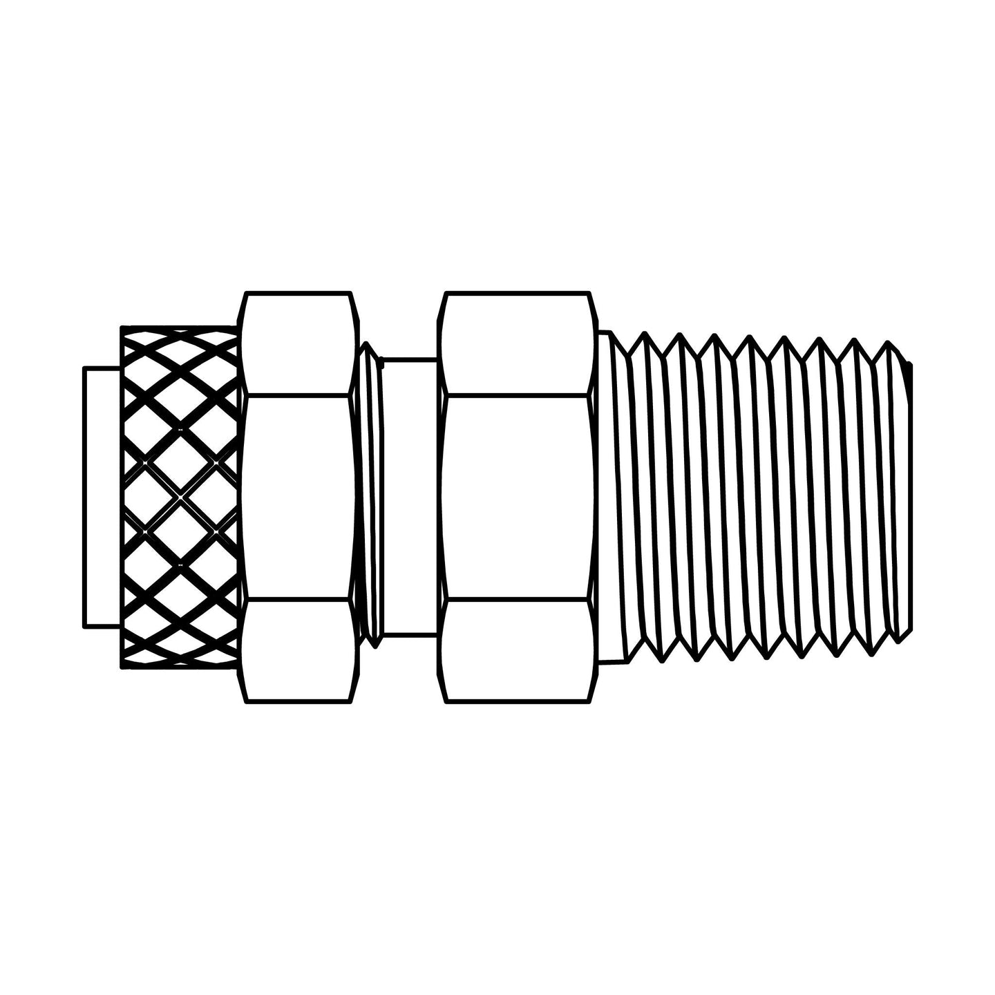 268P - 06 - 04 Tube to Pipe, Brass - GetHydraulics.com