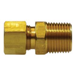 268X10 Adapter, 5/8 in Compression x 1/2 in MPT, Brass - GetHydraulics.com