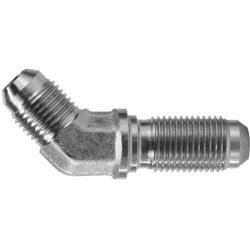 270210 Bulkhead Union 45 - Deg Elbow, 5/8 - in Male JIC x 5/8 - in Male JIC, Steel - GetHydraulics.com