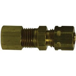 27180 Adapter with 27003 Self - Align Sleeve, 1/4 in Compression x 1/4 in MIP, Brass - GetHydraulics.com