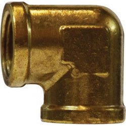 28017 90 deg Elbow, 1 in FNPTF x 1 in FNPTF, Brass - GetHydraulics.com