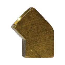 28020 45 deg Elbow, 3/8 in FNPTF x 3/8 in FNPTF, Brass - GetHydraulics.com