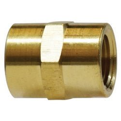 28057 Coupling, 1/16 in NPTF x 1/16 in NPTF, 3/4 in, Brass - GetHydraulics.com