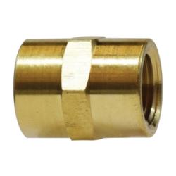 28061 Pipe Coupling, 1/2 - in FNPT x 1/2 - in FNPT, 1 - 1/2 in, Brass - GetHydraulics.com