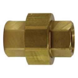 28069 Pipe Union, 3/8 - in FNPTF x 3/8 - in FNPTF, 1 - 3/4 in, Brass - GetHydraulics.com