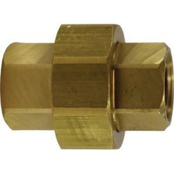 28071 Barstock Union, 3/4 in FNPTF x 3/4 in FNPTF, Brass - GetHydraulics.com