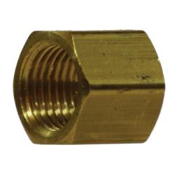 28079 Barstock Cap, 3/4 - in FNPT, 0.94 in, Brass - GetHydraulics.com