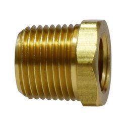 28113 Hex Bushing, 1 - in Male NPTF x 3/8 - in Female NPTF, 1.12 in, Brass - GetHydraulics.com