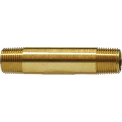 28145 Long Nipple, 1/4 - in MNPT x 1/4 - in MNPT, 2 in, Brass - GetHydraulics.com