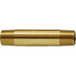 28148 Long Nipple, 3/8 - in MNPT x 3/8 - in MNPT, 1 - 1/2 in, Brass - GetHydraulics.com