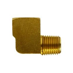 28160 90 - deg Barstock Street Elbow, 3/4 - in Male NPT x 3/4 - in Female NPT, Brass - GetHydraulics.com