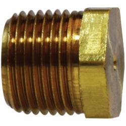 28205S Solid Hex Head Plug, 3/4 - in NPTF, 0.92 in, Brass - GetHydraulics.com