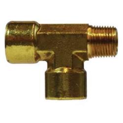 28256 Forged Street Tee, 1/2 - in Female NPTF x 1/2 - in Male NPTF x 1/2 - in Female NPTF, Brass - GetHydraulics.com