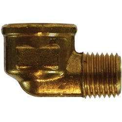 28261B 90 - deg Reducing Street Elbow, 1/4 - in FIP x 1/8 - in MIP, Brass - GetHydraulics.com
