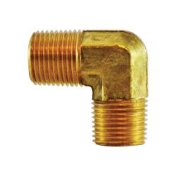 28269 90 - deg Elbow, 1/2 - in Male NPT x 1/2 - in Male NPT, Brass - GetHydraulics.com