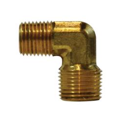 28276 90 - deg Reducing Elbow, 1/2 - in Male NPT x 3/8 - in Male NPT, Brass - GetHydraulics.com