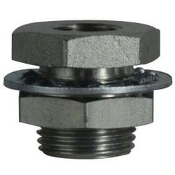 28306 Bulkhead Coupling, 1/4 - in FIP x 1/4 - in FIP, Brass/Steel - GetHydraulics.com